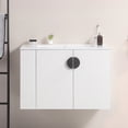 thumbnail image 4 of Furvclv 30" Bathroom Vanity Sink Combo With Two Doors Open Storage Shelf Soft Closing Door Easy Assembly Bathroom Storage Cabinet (29.9 x 18.3 x 19.6in), 4 of 9