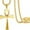 Gold: 1.77 '' * 0.98 ", variant on 16 to 24 Inches Rolo Chain Ancient Ankh Cross Pendant Necklace for Men Women Boys Girls 316L Stainless Steel with Large And Medium Sizes