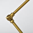 thumbnail image 3 of Warehouse of Tiffany Laiba Aged Brass 1-Light Globe Glass Shade Table Lamp, 3 of 7