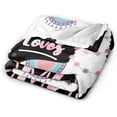 thumbnail image 4 of Llama Blanket Cute Llama Plush Throw Blanket Super Soft Cozy Warm Fleece Just A Girl Who Loves Llamas Bedding Alpaca Blanket Gifts for Kids Girls Boys Women 60"X80", 4 of 5