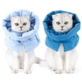 thumbnail image 3 of LOVEVER Collier Cône pour Chat Arrête de Lécher Foulard Réglable Récupération Chaude, 3 of 7