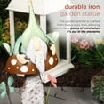 thumbnail image 6 of Alpine Corporation 20"H Metal Gnome Iron Décor with Mushroom, 6 of 12