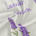 thumbnail image 2 of Coolnut 60" Lavender Flower Round Tablecloth, Waterproof Spillproof Polyester Fabric Table Cover with Zipper Umbrella Hole for Outdoor Patio Garden Dining Party, 2 of 7