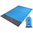thumbnail image 3 of Estera de picnic plegable a prueba de humedad para exteriores, mini estera de playa de bolsillo impermeable, estera de camping de poliéster a rayas, 3 of 5