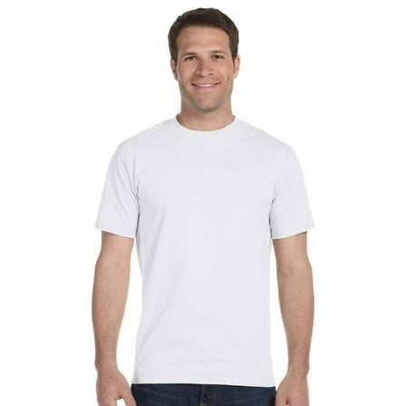 Hanes HEAVYWEIGHT 5.2 oz Short Sleeve T-shirt (Pack of 5) 5 White