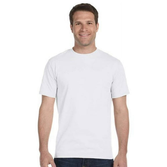 Hanes HEAVYWEIGHT 5.2 oz Short Sleeve T-shirt (Pack of 5) 5 White