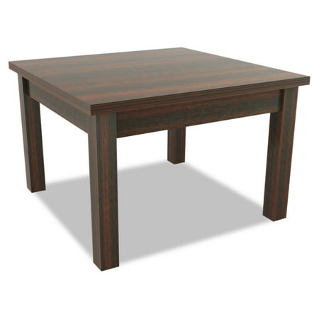 Mahogany Square Table - Alera Valencia Series Occasional Table, Square,23-5/8 x 23-5/8 x 20-3/8,Mahogany