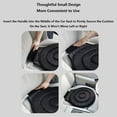 thumbnail image 5 of Novanest Seat Cushion, Nova Nest 360 Rotating Seat Cushions for Car, Car Cushions for Driving, Seat Cushion for Cars Front Seats for Long Sitting, Non-Slip, Machine Washable Fits Car (Wine red), 5 of 7