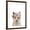 Brown Frame, variant on Art.com Floral Fox Stretched Canvas Print Wall Art by Leah Straatsma, 12" x 16"