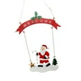 thumbnail image 3 of TISHITA Christmas Hanging Santa Claus Sign DIY Front Door Ornament for Porch Outside, 3 of 8