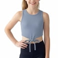 thumbnail image 2 of Coerni Girls Sleeveless Tank Top Tie Knot Front Tops T Shirts for Kids Crewneck Cute Casual Athletic Undershirt Crop Top Cute Vest, 2 of 7