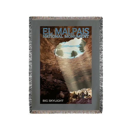 El Malpais National Monument, New Mexico - Big Skylight - Lantern Press Poster (60x80 Woven Chenille Yarn