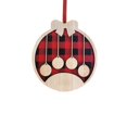 thumbnail image 1 of 1x Adorno de árbol de Navidad de madera para la familia, mini adornos navideños, regalo S2Q3, 1 of 6