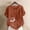 Brown, variant on QUNYINEY Women Tshirt Summer Short Sleeve Floral Cotton Tunic Tops Crew Neck Casual Pullover Loose Fit Button Shirts