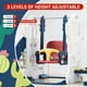 thumbnail image 3 of Yeshouse Juego de tobogán 7 en 1 para niños pequeños con columpio y aro de baloncesto, juego de interior y exterior para niños, juego de patio que incluye trepador, fútbol y golf, 3 of 8
