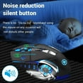 thumbnail image 6 of Rechargeable Wireless Bluetooth and 2.4G USB Gaming Mouse Silent Backlight E-Sports Mouse for Laptop Macbook PC Game Office, 6 of 9
