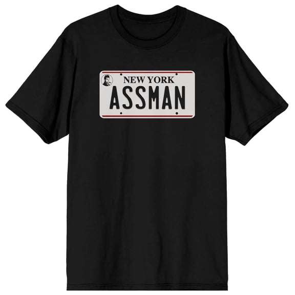 Seinfeld New York Assman Men's Black Tee- XL