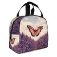 thumbnail image 2 of Vsdgher Butterfly Over Lavender Lunch Bag, Lunch Box for Women Adult Men, Lunch Tote Insulated Cooler Lunch Container for Work/Office/Picnic/Travel, 2 of 8