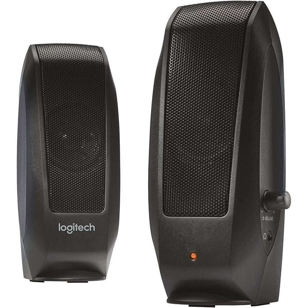 Refurbished Logitech S120 Desktop Speaker System 2.0 Channel (Black