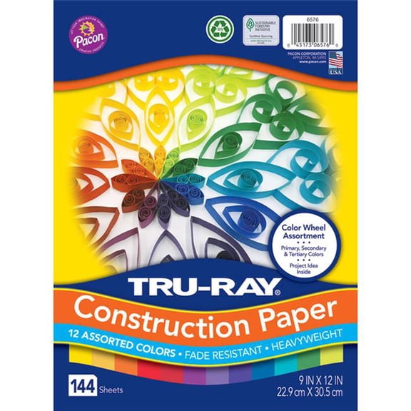 Pacon True Ray Color Wheel, Assorted - 144 Per Pack