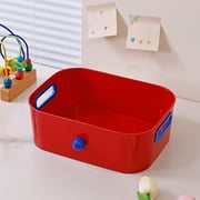 Meitianfacai Desk Organizer Three-color Storage Bin Storage Baskets For Office Home Decor Stackable Storage Bins With Handles For Organizing Storage Bins For Arts