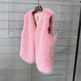 thumbnail image 7 of adviicd Fashion Women Faux Fur Vest Sleeveless Jacket Winter Warm Coats Outwear Comfy Soft Waistcoat (Pink, S), 7 of 7