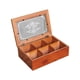 thumbnail image 5 of Caja de almacenamiento de baratijas de madera maciza, caja organizadora de escritorio, divisores multiusos, cajas de té para collares del Día de la, 5 of 9