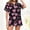 Purple-A, variant on Uaswgudfs Women's Valentine's Day Pajama Set - Short Sleeve & Shorts Loungewear with Cute Heart Print, Collar & Pocket, Comfortable Printed Sleepwear Outfit for Women