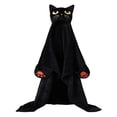 thumbnail image 2 of JuDWoC Wearable Hooded Halloween Blanket Soft Flannel Fleece Blanket Novelty Black Cat & Witch Halloween Costume Hooded Blanket Wrap for Adults 82.7*66.9in, 2 of 5