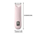 thumbnail image 3 of Estbridge Electric Trimmer for Men | SkinSafe Ceramic Blades | Quiet Waterproof Rechargeable Razor | 4 Adjustable Length Guards | LED Display | Charging Base | 5ml Lubricant Included, 3 of 7
