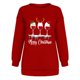 thumbnail image 4 of Navidad moda mujer casual manga larga impreso damas sudaderas tops Fridja ghj987+4939, 4 of 7