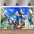 thumbnail image 3 of Fondo de Sonic para fiesta de cumpleaños de niños, decoración con relámpagos, pancarta, póster, fondo de fotografía, accesorios para baby shower, 3 of 4