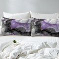 thumbnail image 2 of Erosebridal Black Purple Marble Bedding King Size Watercolor Aesthetic Duvet Cover, Abstract Marbling Bed Set Stone Pattern Comforter Cover, Gold Metallic Quilt Cover Bedroom Decor, 2 of 6