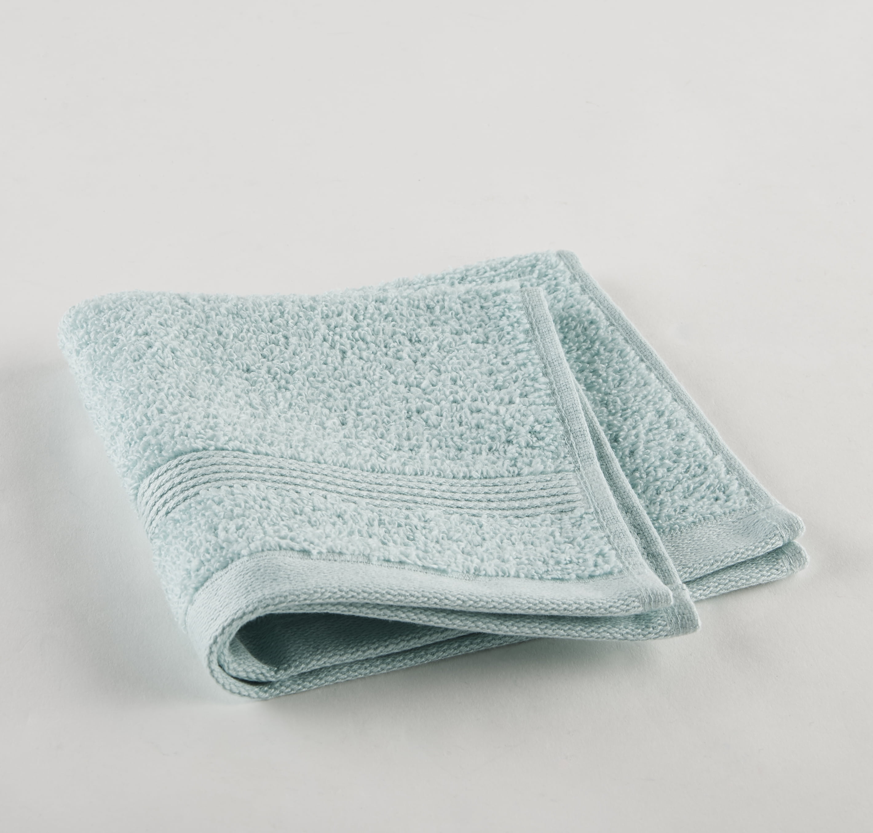 Mainstays Performance Solid Washcloth Classic Mint