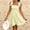 Yellow women striped mini dress a1, variant on Uscallm Women's Tie Striped Boho Mini Dress A-Line Casual Basic Beach Vacation Swing Dresses, Yellow M