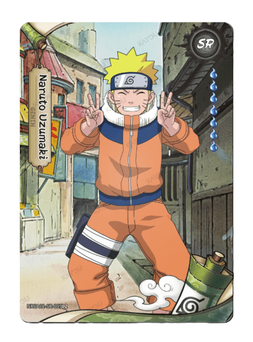 KAYOU Naruto Smriti Earth Scroll Series 2 Collector Box, Factory Sealed, English Edition, 10 Packs / 70 Trading Cards