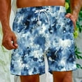thumbnail image 4 of zfhfof Men's Tie Dye Beach Shorts Elastic Waist Drawstring Lightweight Summer Casual Hawaiian Vacation Shorts with Pocket, 4 of 6