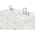 thumbnail image 2 of Ariel H061DWQRVOWHT Bristol 61" Free Standing Double Rectangular Basin Vanity Set - White, 2 of 7