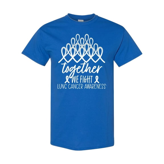 Inktastic Together, We Fight Lung Cancer Awareness T-Shirt