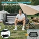 thumbnail image 2 of Silla de Camping Extra Grande Slsy, Silla Plegable para 2 Personas, Tipo Loveseat, Resistente, Asiento Lunar, Ideal para Deportes, Camping, Patio y Picnic, Soporta hasta 450 kg (990 lbs), 2 of 7