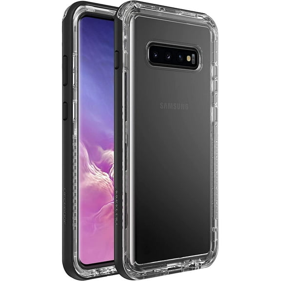 LifeProof Next Series Case for Samsung Galaxy S10 Plus Only - Retail Packaging - Black Crystal