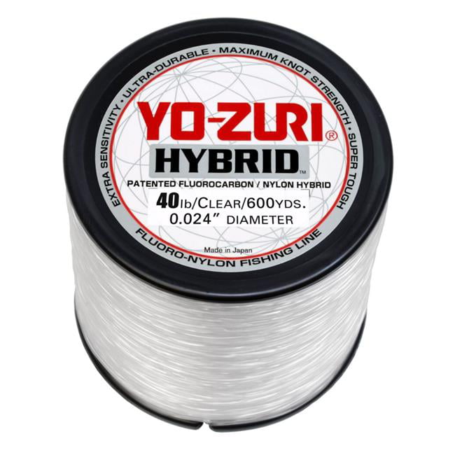 2-600 Yard Rolls Yo-Zuri Hybrid Fluorocarbon 8lb Fishing Line Clear 1200 Yards for sale online 