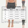thumbnail image 3 of Clossjun Womens Pants Fold Over Capri Low Rise Yoga Leggings Knee Length Cropped Flared Bell Bottom Athletic Pants Y2k Sweatpants, 3 of 5