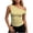 a-Yellow, variant on HappyYEE One Shoulder Tank Tops for Women Plaid Casual Sleeveless Tops Summer Lightweight Soft Slim Fits Tanks,Orange,S