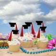 thumbnail image 5 of 2026 Cake Topper Mini Hat Band Cake Decorations Ornaments Insert Card Stick Graduation Party Supplies for Graduation Cupcake DIY Cap Decor High School College University Party Decorations‌, 5 of 5