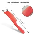 thumbnail image 1 of facefd Barber Stylist Curved Styling Comb Flat Top Hairdressing Comb Red, 1 of 8