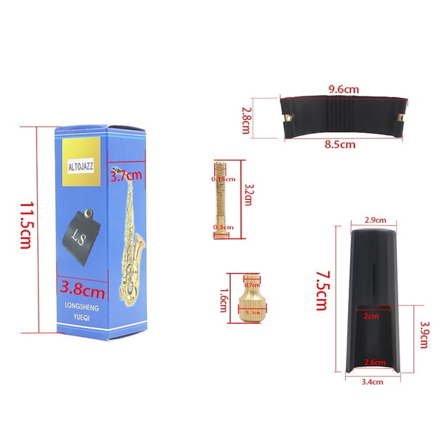 MYG Embouchure de Saxophone avec Accessoires pour Alto Tenor Soprano Saxo