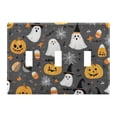thumbnail image 2 of Dailycode Light Switch Plate Covers 2 Gang Wall Plate Plastics Outlet Covers for Kitchen Home Office Decor Adorable Ghost Pumpkin Spiderweb, 2 of 8
