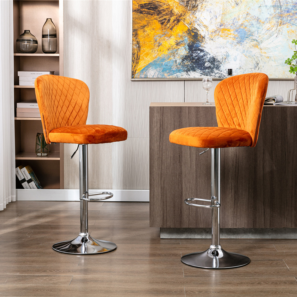 Yipa Modern Barstools With Back Retro Style Bar Stools Adjustable