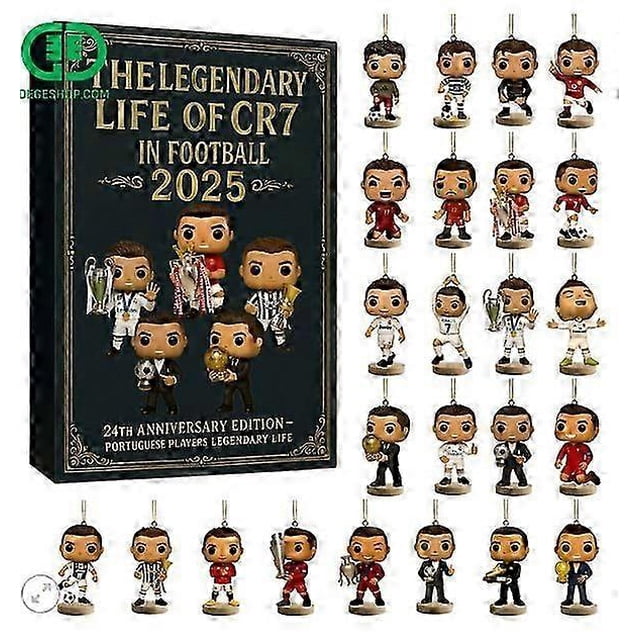 Cristiano Ronaldo Advent Holiday Blind Box Christmas Tree Decoration Acrylic Pendant